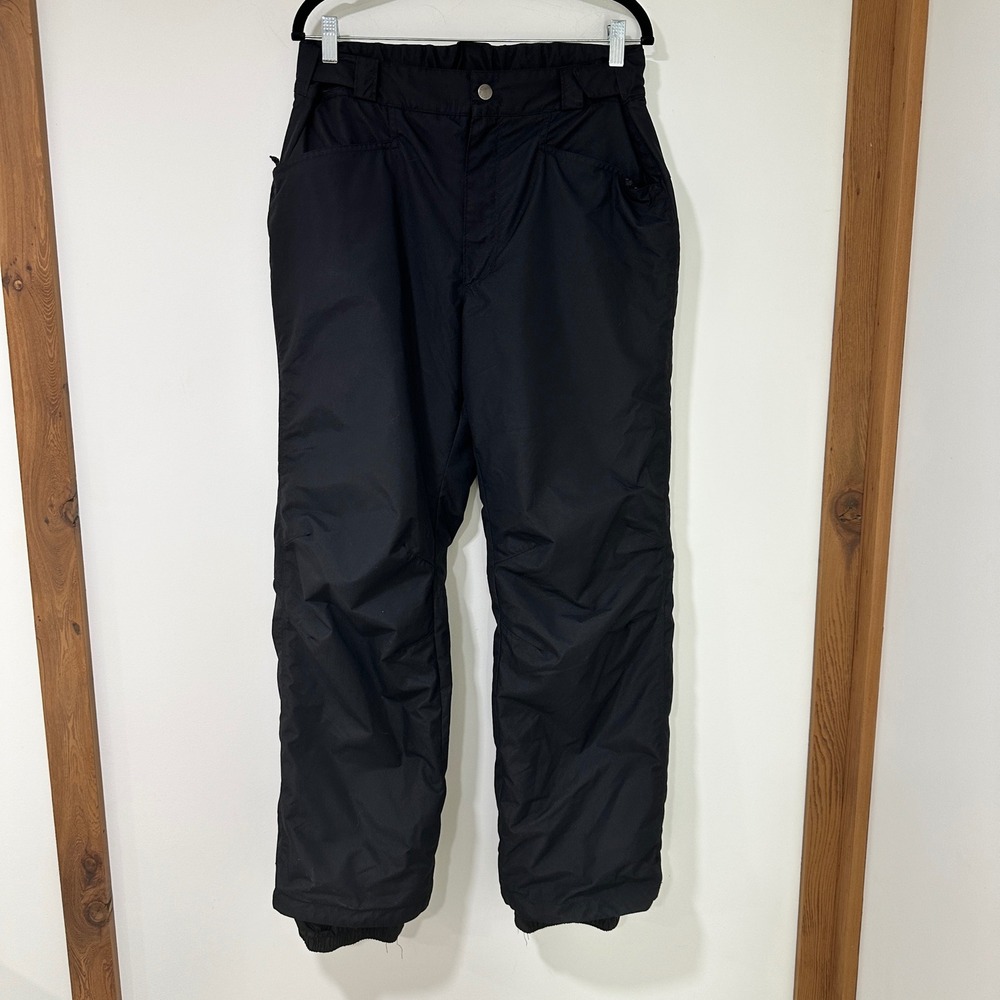 Columbia Omni-Tech Insulated Snow Pants Men L Black Waterproof Ski